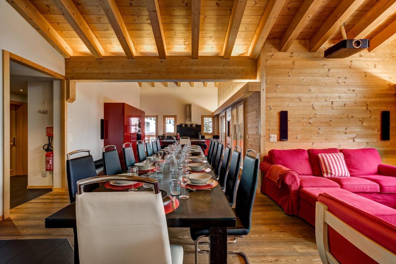 Chalet Flocon De Neige - Jacuzzi - Sauna La Tzoumaz Dış mekan fotoğraf