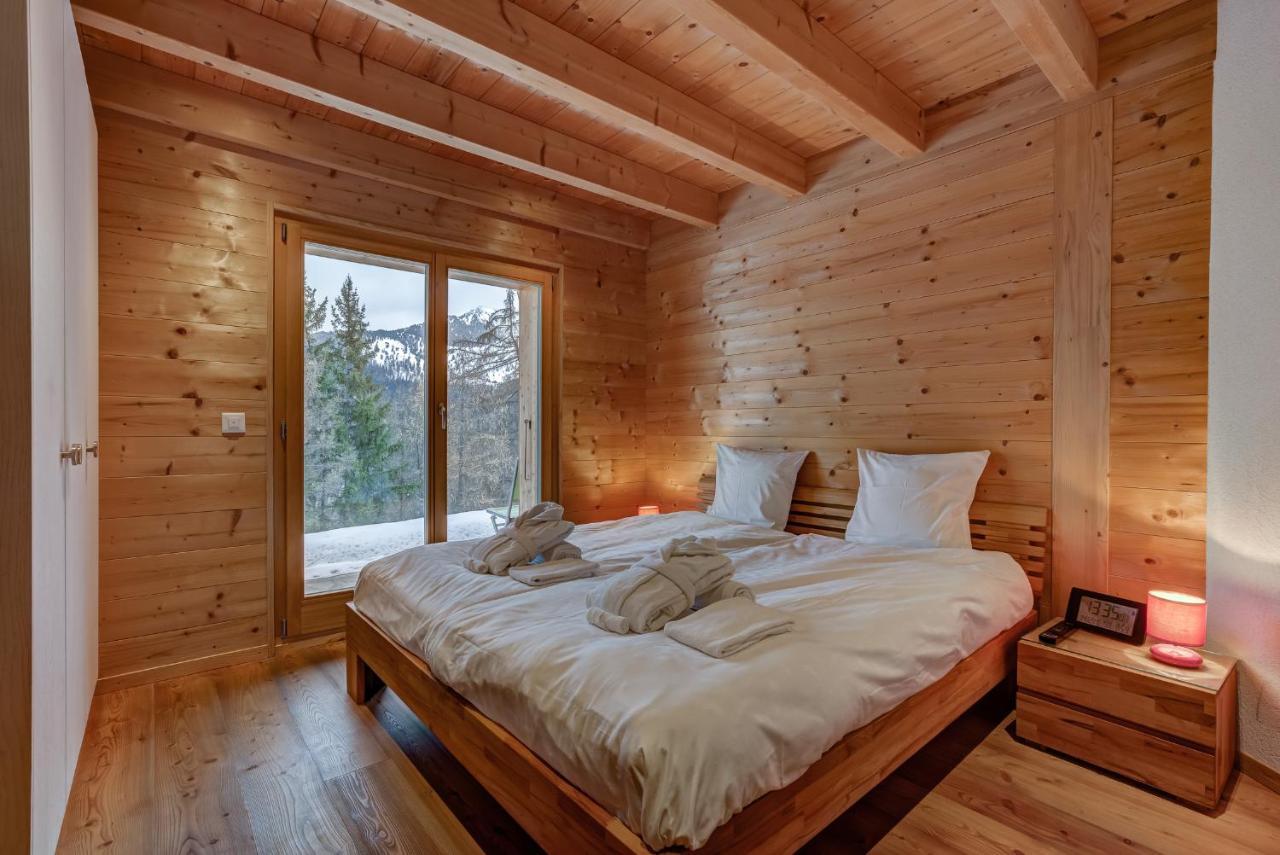 Chalet Flocon De Neige - Jacuzzi - Sauna La Tzoumaz Dış mekan fotoğraf