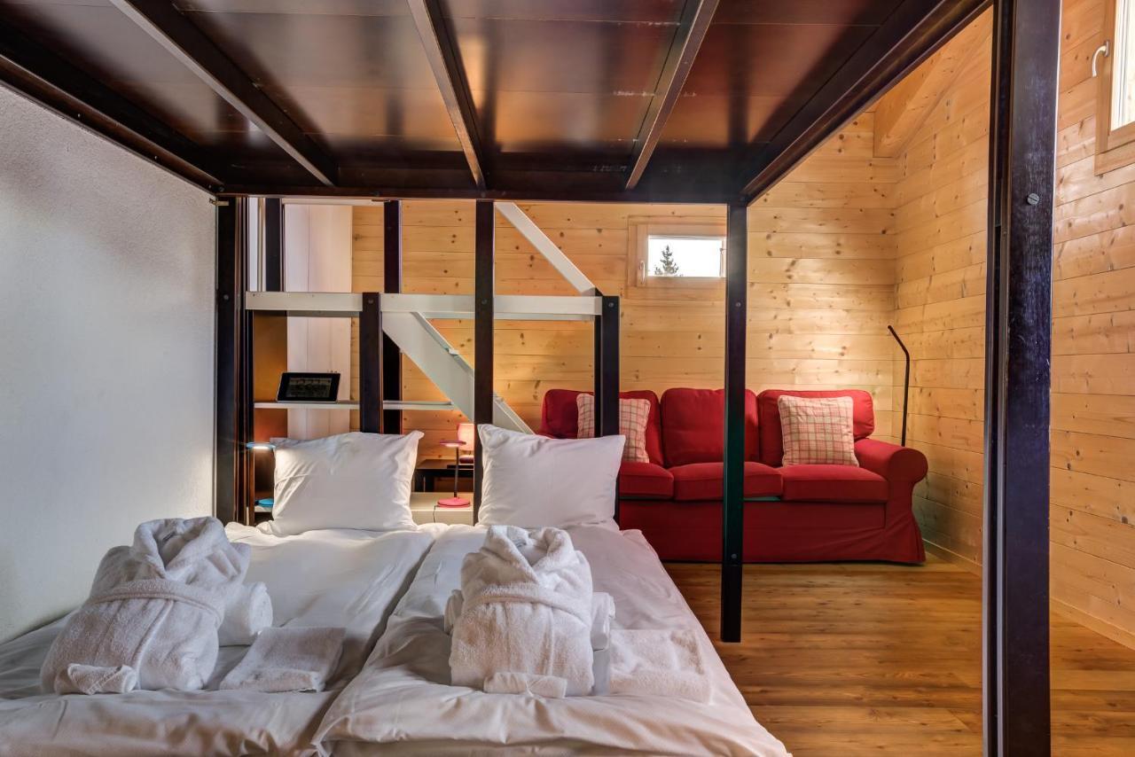 Chalet Flocon De Neige - Jacuzzi - Sauna La Tzoumaz Dış mekan fotoğraf