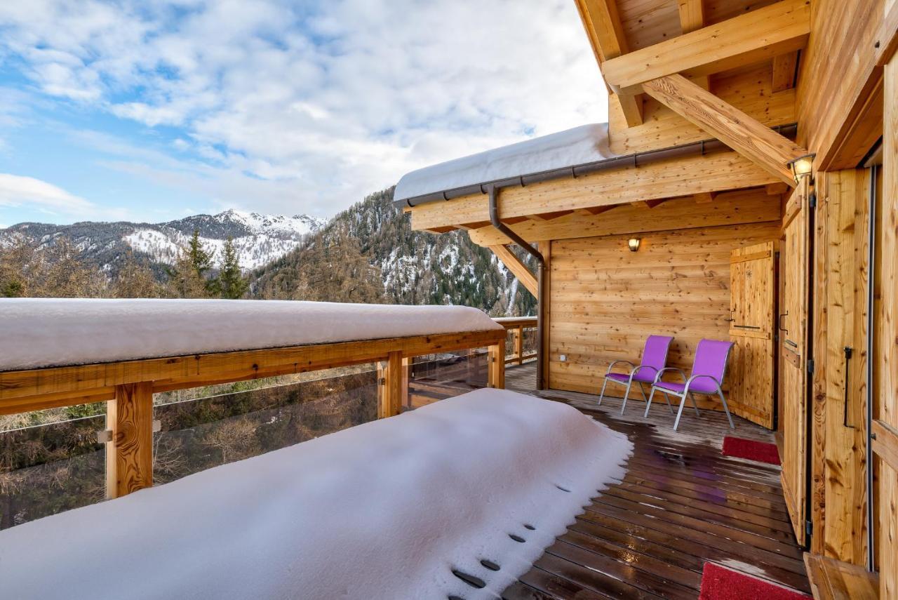 Chalet Flocon De Neige - Jacuzzi - Sauna La Tzoumaz Dış mekan fotoğraf